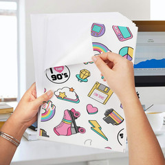 Premium Printable Vinyl Sticker Paper – 50 Matte White Waterproof Decal Paper Sh