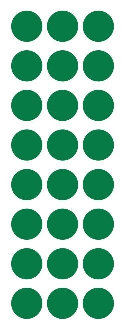 1″ Green Round Label Dots Stickers Color Coding Inventory 1 Inch Dot
