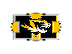 #0341 Missouri Tigers Monogram Logo #3 Waterproof Vinyl Sticker Decal Die-Cut