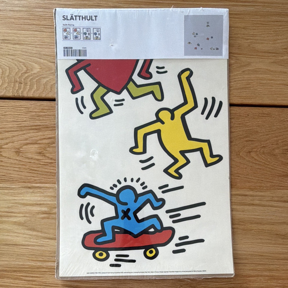 IKEA SLÄTTHULT Multicolor Kids Wall Sticker Decal Plastic Art Theme