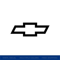 Chevy Bowtie Logo Vinyl Decal Sticker | Chevrolet Truck Car Window Graphic