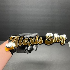 Custom Laser-Multicolor Personalized Name! Cut 3D Acrylic Emblem Badge for Cars