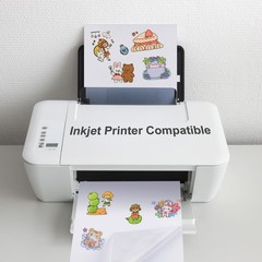 Washi Paper Sticker White Printable Multipurpose Copy Paper Inkjet Printer Co…
