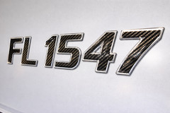 Carbon Fiber Boat Numbers and Letters 3” Waterproof Marine Registration Decals