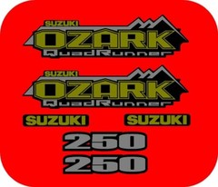 Suzuki Ozark Decal LT-F 250 ATV Tank Sticker Graphic King Quad QuadRunner LTA