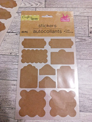 Sticker Labels 178 craft paper stickers. Labels for jars, bottles, containers.