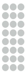 1″ Light Grey Gray Round Label Dots Stickers Color Coding Inventory 1 Inch Dot