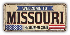 Missouri USA State Grunge Retro Vinyl Sticker Decal