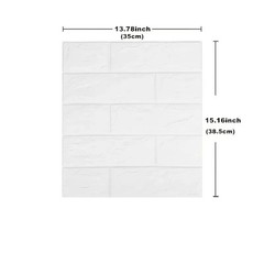 DIY 3D Brick Wallpaper Self Adhesive Foam Wall Sticker Waterproof Decor Panel