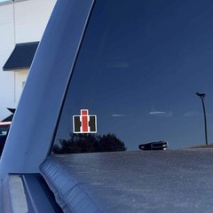 IH Logo 2 in x 2 in Cutout Decal Sticker Case IH Tractor Farm Equipment IH-Decal