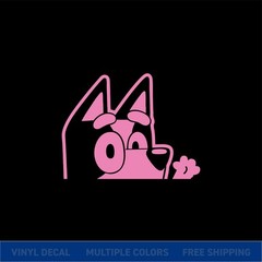 Bluey Peeker – Glossy Cut Vinyl Car Decal – Multiple Sizes & Color