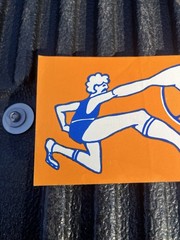 vintage 1960 Era New York Knicks NBA Basketball bumper sticker 13/3.5”