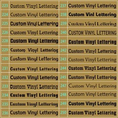 Personalized Decal Customized Sticker Vinyl Lettering Numbers Name Business