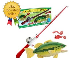 Fishing Game Magnetic Toy Catch of The Day Bass Ages 3+ Small World Toys Kids