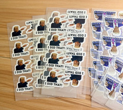 Trump “I DID THAT” Stickers IRAN Your Gas Price Up 100pc Mixed Pack for Gas Pump