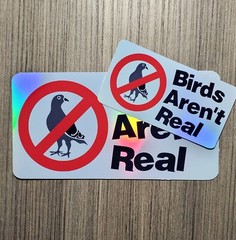 Birds Aren’t Real – Laminated Waterproof Vinyl Sticker – 2 Sizes Available