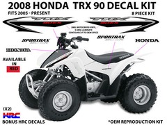 2008 Honda TRX90 SPORTRAX Decal Sticker OEM kit Plastic 90 EX Mark Quad