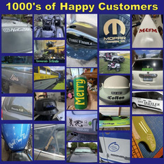 Custom Text Vinyl Lettering Sticker Decal Window Trailer Business Car Name Boat!