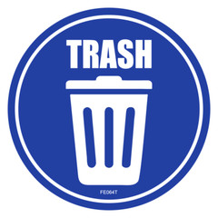Trash Recycle Sticker – Home Office Container Symbol Vinyl Decal Choose Size