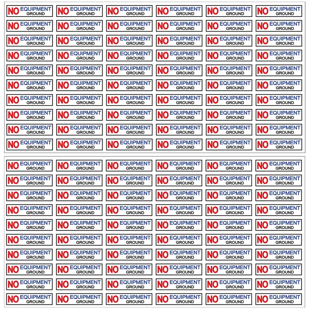 120 Pcs NO Equipment Ground Luminous Small 0.3×1 inches, Red, Black, Blue