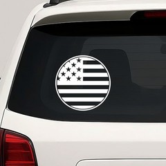USA Flag Emblem Vinyl Die Cut Decal Sticker – Military America United States