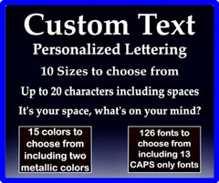 Custom Text Vinyl Decal Personalized Lettering Window Yeti Cup Sticker 10 Sizes