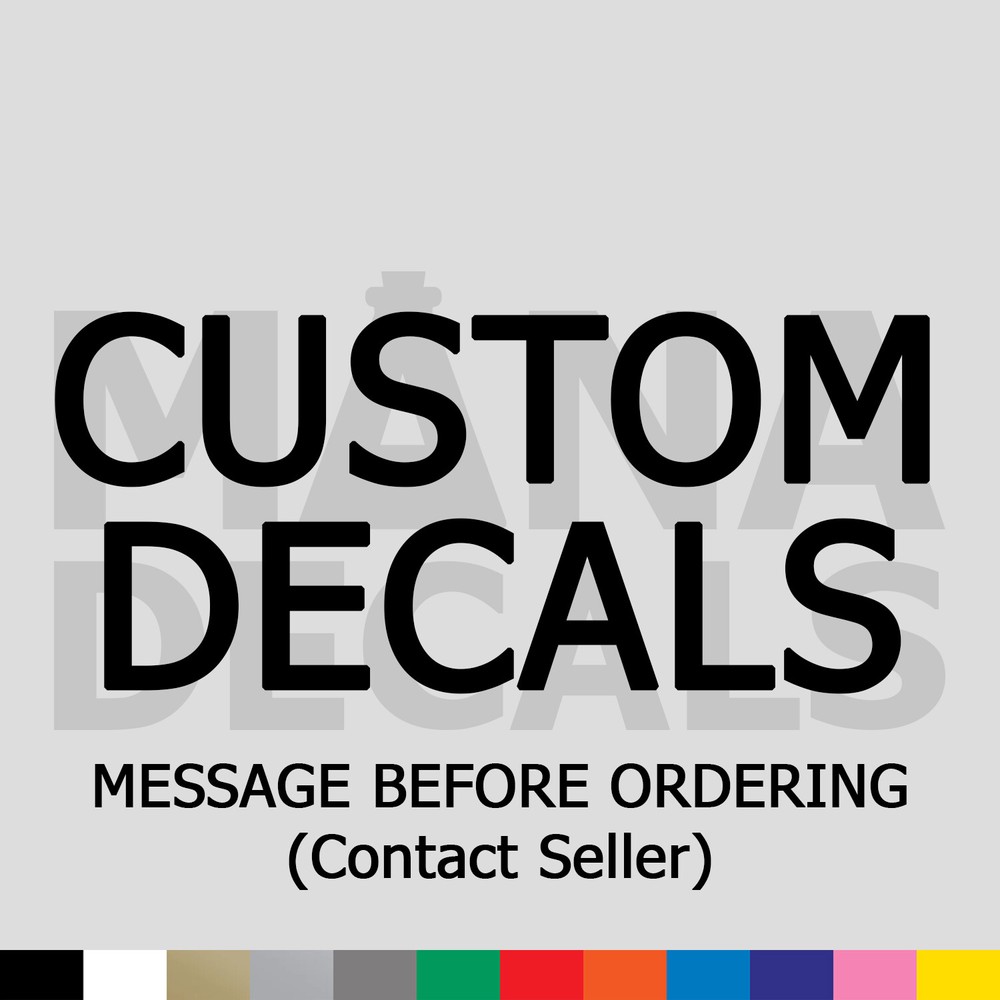 Custom Decals and Logos Vinyl Die Cut Decal Sticker