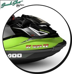 Boat Registration Numbers & Letters 2 Pack 3″ x 15″ Boat & Jetski Stickers X2GR