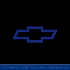 Chevy Bowtie Logo Vinyl Decal Sticker | Chevrolet Truck Car Window Graphic