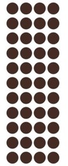 3/4″ Brown Round Label Dots Stickers Color Coding Inventory 3/4 Inch Dot