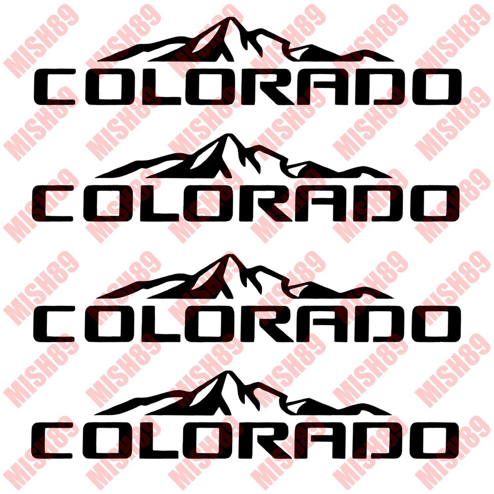 Chevy Colorado Mountains Offroad Decal Logo – Any Color Any Size