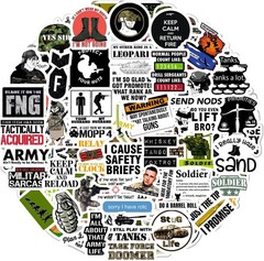 100Pcs Funny Army Stickers and Decals — Small Vinyl Military Stickers and Dec…