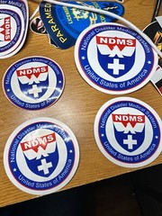 NDMS sticker vinyl laminated glossy HHS DHS FEMA patriotic USA