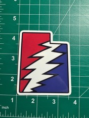 Utah Stealie – Grateful Dead – Laminated Vinyl Sticker 2.5″x3″