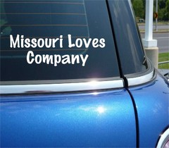 MISSOURI LOVES COMPANY STATE FUNNY DECAL STICKER ART CAR WALL