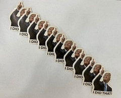 Donald Trump “I DID THAT!” Stickers – 10pc – Decals Car Gas Pump Station 2.5”x2”