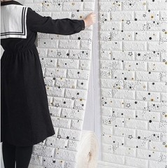 3D Foam Brick Self Adhesive Wallpaper Waterproof Wall Stickers Home Decor