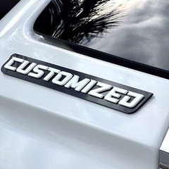 Custom Car Emblem Badge MULTI COLOR Customized Text Names