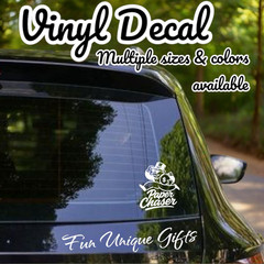 Paper Chaser Vinyl Decal Sticker -Multiple Colors & Sizes- SHIPS FREE!