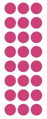 1″ Hot Pink Round Label Dots Stickers Color Coding Inventory 1 Inch Dot