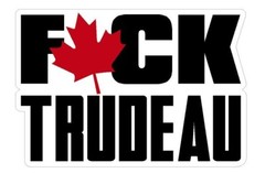 F*%K Trudeau Decal Sticker Political Canada Proud Liberal Funny Awesome