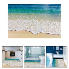 Floor Stickers Sticker None Sea Stickers Waves 1set 35.43*22.83″ 90*58 Cm