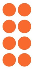 2″ Orange Round Label Dots Stickers Color Coding Inventory 2 Inch Dot