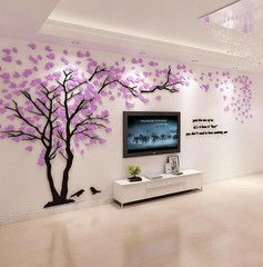 Elegant 3D Tree Wall Art – DIY Acrylic Family Tree Decal 98″x51″ Waterproof