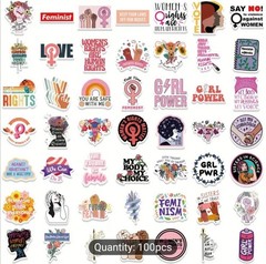 20 PCS Feminist Feminism Womens Girls Rights Power Stickers 2nd Set BRAND NEW
