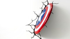 3D Deco Light FX Avengers Replacement Crack Wall sticker Led Wall Light Sticker