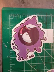 POKEMON STICKER X GHASTLY 3X3 INCHES STICKER X VYNIL DIE CUT STICKER HIGH GLOSS