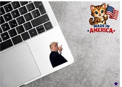 Trump Middle Finger Decal Sticker Flipping Off Political MAGA F*** You Funny USA