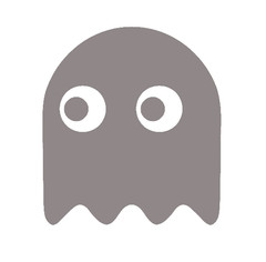 PAC MAN GHOST, SET OF FIVE, DOTS INCLUDED Decal Sticker for Car, Laptop