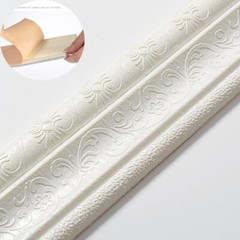 15ft Waterproof 3D Wall Border Wall Paper Decor Sticker Self-adhesive Home DIY
